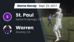 Recap: St. Paul  vs. Warren  2017