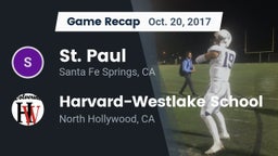 Recap: St. Paul  vs. Harvard-Westlake School 2017