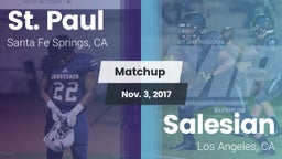 Matchup: St. Paul  vs. Salesian  2017