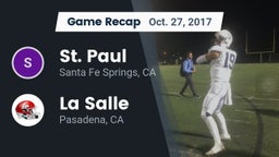 Recap: St. Paul  vs. La Salle  2017