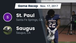 Recap: St. Paul  vs. Saugus  2017