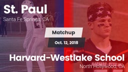 Matchup: St. Paul  vs. Harvard-Westlake School 2018