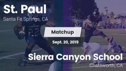Matchup: St. Paul  vs. Sierra Canyon School 2019