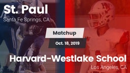 Matchup: St. Paul  vs. Harvard-Westlake School 2019