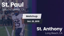 Matchup: St. Paul  vs. St. Anthony  2019