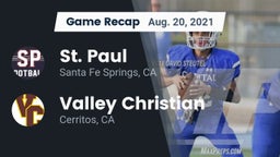 Recap: St. Paul  vs. Valley Christian  2021