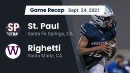 Recap: St. Paul  vs. Righetti  2021