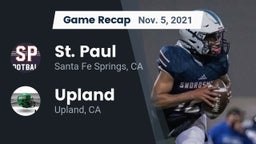 Recap: St. Paul  vs. Upland  2021