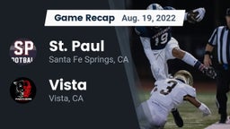 Recap: St. Paul  vs. Vista  2022