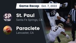 Recap: St. Paul  vs. Paraclete  2022