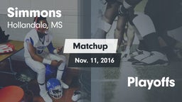Matchup: Simmons  vs. Playoffs 2016