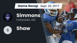 Recap: Simmons  vs. Shaw  2017