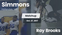Matchup: Simmons  vs. Ray Brooks  2017