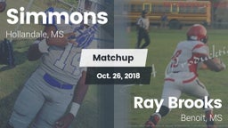 Matchup: Simmons  vs. Ray Brooks  2018