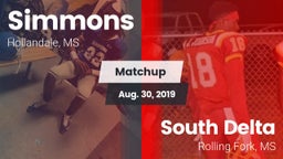 Matchup: Simmons  vs. South Delta  2019