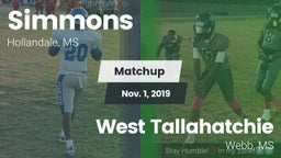 Matchup: Simmons  vs. West Tallahatchie  2019
