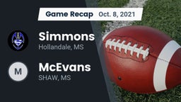 Recap: Simmons  vs. McEvans  2021
