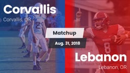 Matchup: Corvallis High vs. Lebanon  2018