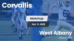 Matchup: Corvallis High vs. West Albany  2018