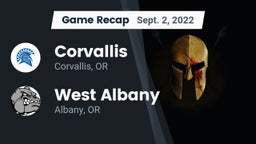 Recap: Corvallis  vs. West Albany  2022