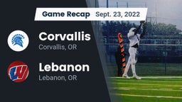 Recap: Corvallis  vs. Lebanon  2022