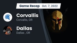 Recap: Corvallis  vs. Dallas  2022