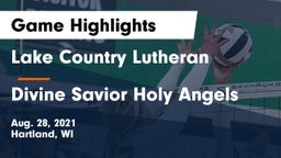 Lake Country Lutheran  vs Divine Savior Holy Angels Game Highlights - Aug. 28, 2021