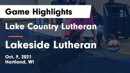 Lake Country Lutheran  vs Lakeside Lutheran  Game Highlights - Oct. 9, 2021
