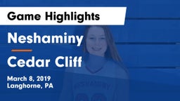 Neshaminy  vs Cedar Cliff  Game Highlights - March 8, 2019
