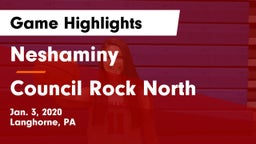 Neshaminy  vs Council Rock North  Game Highlights - Jan. 3, 2020