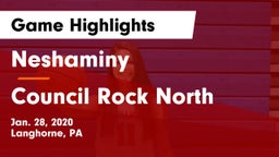 Neshaminy  vs Council Rock North  Game Highlights - Jan. 28, 2020