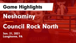 Neshaminy  vs Council Rock North  Game Highlights - Jan. 21, 2021