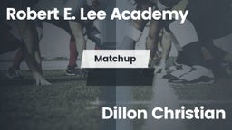 Matchup: Robert E. Lee vs. Dillon Christian 2016