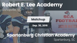 Matchup: Robert E. Lee vs. Spartanburg Christian Academy  2016