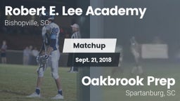 Matchup: Robert E. Lee vs. Oakbrook Prep  2018