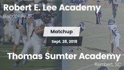 Matchup: Robert E. Lee vs. Thomas Sumter Academy 2018