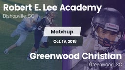 Matchup: Robert E. Lee vs. Greenwood Christian  2018