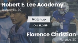 Matchup: Robert E. Lee vs. Florence Christian  2019