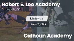 Matchup: Robert E. Lee vs. Calhoun Academy 2020