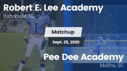 Matchup: Robert E. Lee vs. *** Dee Academy  2020