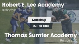 Matchup: Robert E. Lee vs. Thomas Sumter Academy 2020