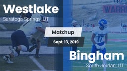 Matchup: Westlake  vs. Bingham  2019