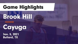 Brook Hill   vs Cayuga  Game Highlights - Jan. 5, 2021
