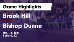 Brook Hill   vs Bishop Dunne  Game Highlights - Jan. 12, 2021