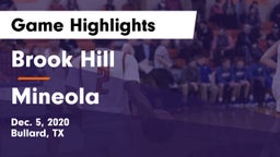 Brook Hill   vs Mineola  Game Highlights - Dec. 5, 2020