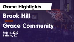 Brook Hill   vs Grace Community  Game Highlights - Feb. 8, 2022
