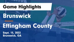 Brunswick  vs Effingham County  Game Highlights - Sept. 15, 2022