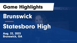 Brunswick  vs Statesboro High Game Highlights - Aug. 22, 2023
