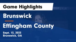 Brunswick  vs Effingham County  Game Highlights - Sept. 13, 2023
