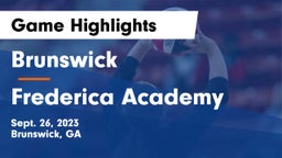 Brunswick  vs Frederica Academy  Game Highlights - Sept. 26, 2023